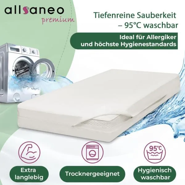 allsaneo premium Encasing Matratzenbezug 90x220x30 cm (Übergröße)